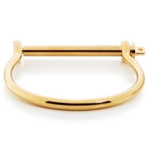 Gold Screw- Cuff bracelet